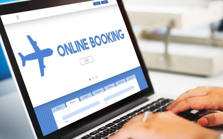 Airline online booking platform showing digital travel distribution and direct airline sales